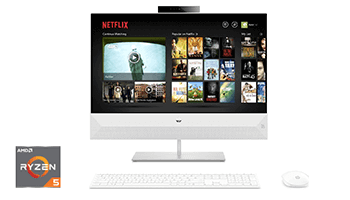 HP Pavilion 24'' all-in-one PC with AMD Ryzen 5 processor